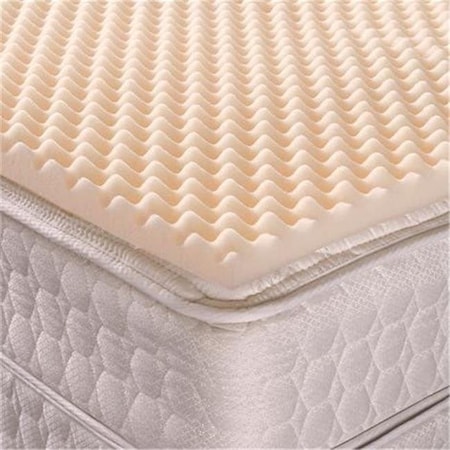 Geneva Healthcare Geneva Healthcare CM-25475D Convoluted Foam Mattress Pad; Full Size Topper - 2 x 54 x 75 in. - 1.35 Density CM-25475D